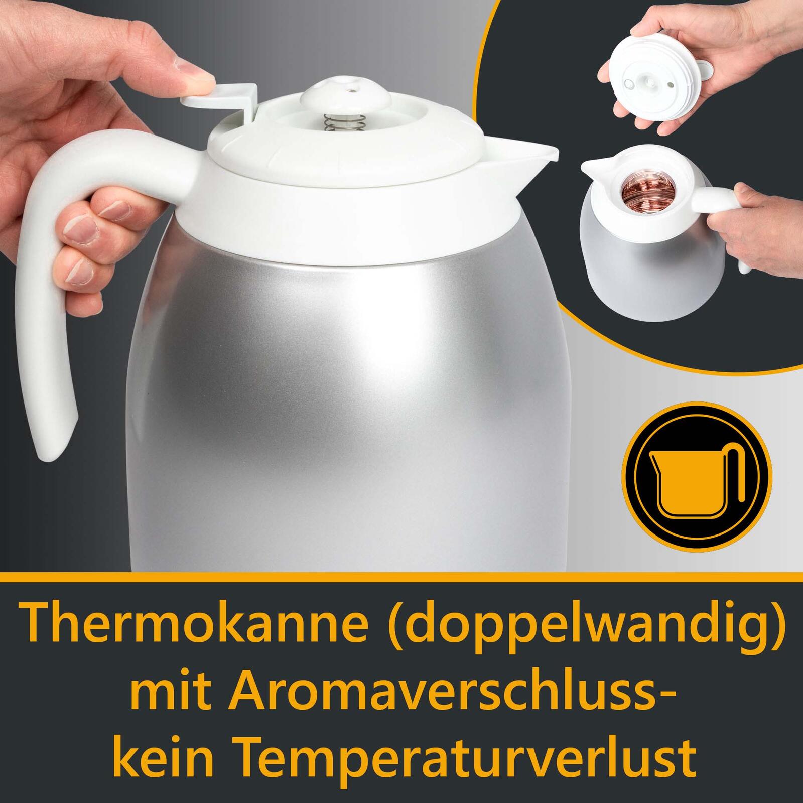 CLATRONIC KA 3327 Kaffeemaschine weiß
