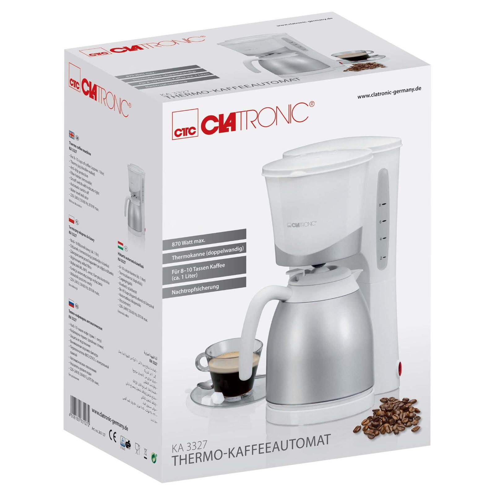 CLATRONIC KA 3327 Kaffeemaschine weiß