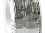PRÄSENT Geschenkband Devon, 40 mm x 20 m silber