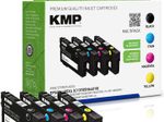 KMP Druckerpatronen schwarz, cyan, magenta, gelb kompatibel zu EPSON 405XL BK/C/M/Y, 4er-Set