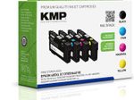 KMP Druckerpatronen schwarz, cyan, magenta, gelb kompatibel zu EPSON 405XL BK/C/M/Y, 4er-Set