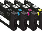 KMP Druckerpatronen schwarz, cyan, magenta, gelb kompatibel zu EPSON 405XL BK/C/M/Y, 4er-Set