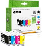 KMP Druckerpatronen B75V schwarz, cyan, magenta, gelb kompatibel zu brother LC1000VAL, 4er-Set