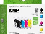 KMP Druckerpatronen B75V schwarz, cyan, magenta, gelb kompatibel zu brother LC1000VAL, 4er-Set