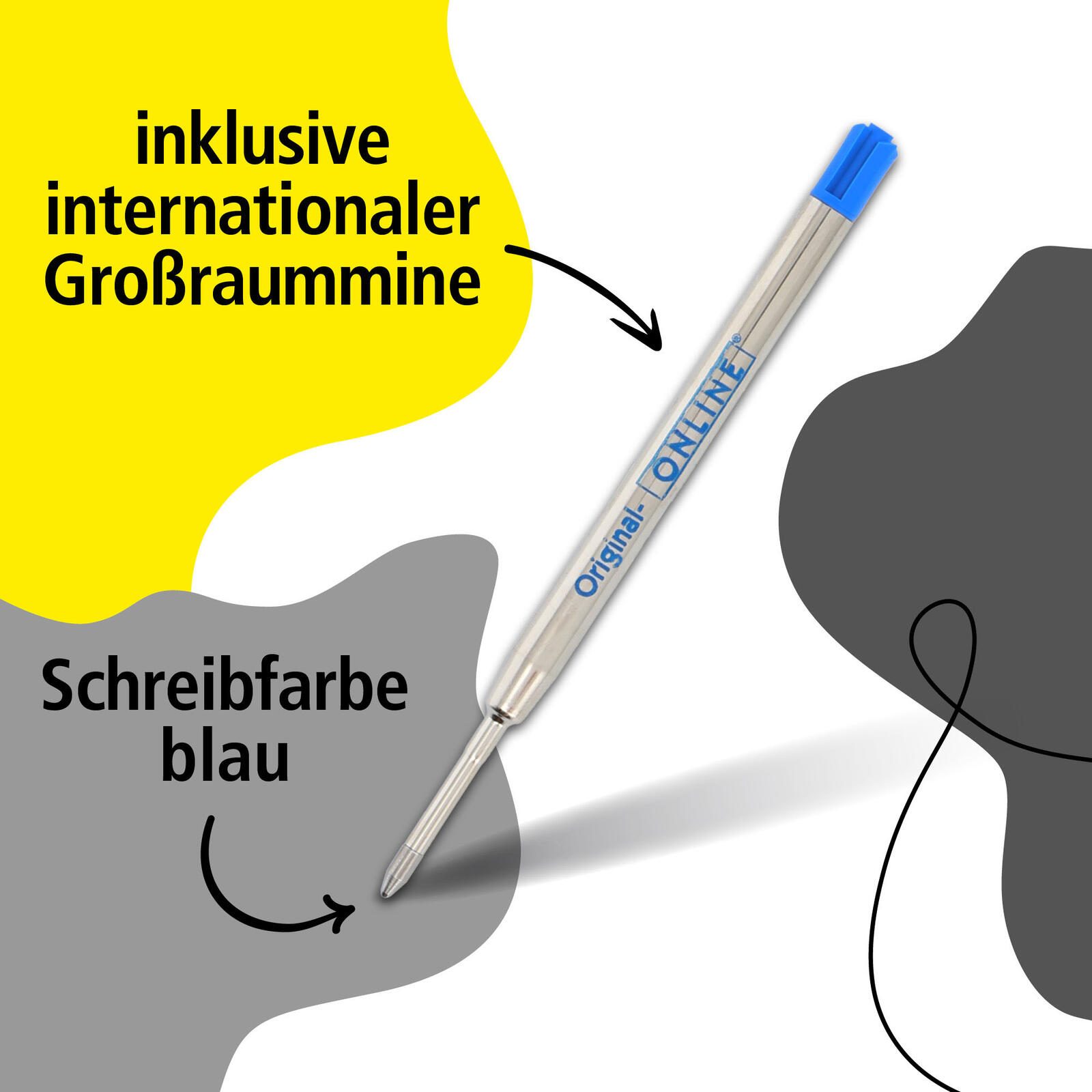 ONLINE® Octopen Kugelschreiber 0.6 mm Blau