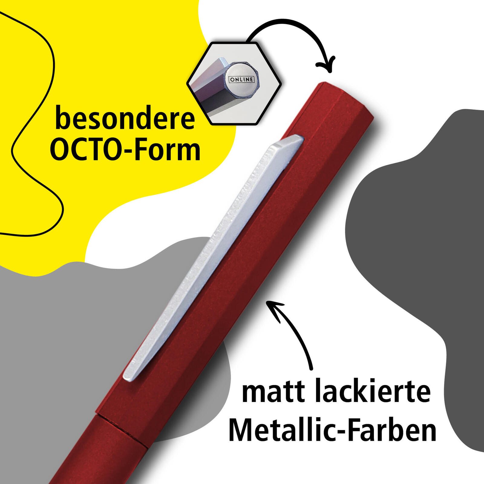 ONLINE® Octopen Kugelschreiber 0.6 mm Blau