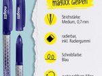 ONLINE® magiXX Classic Gelschreiber 0.7 mm, Schreibfarbe: Blau