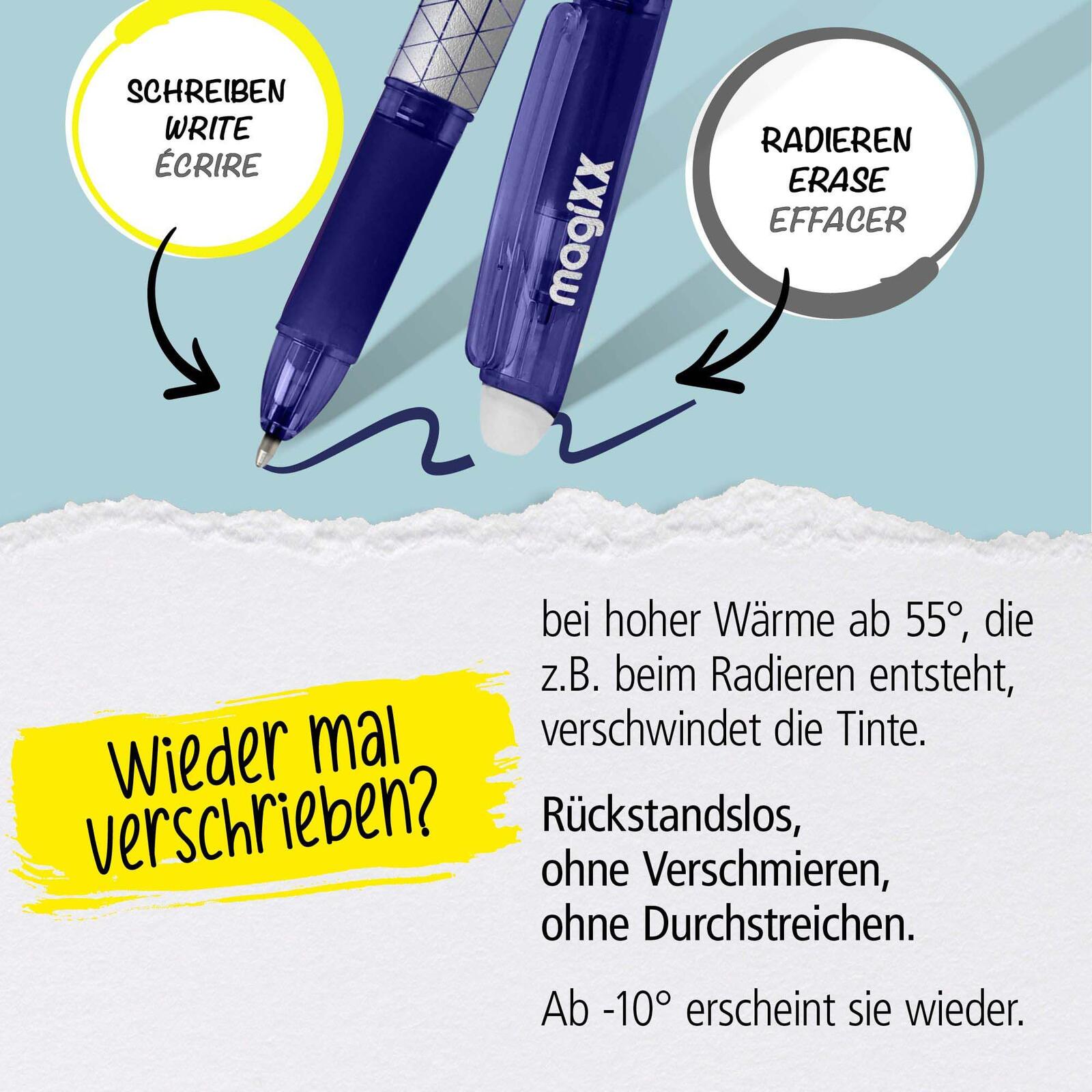 ONLINE® magiXX Classic Gelschreiber 0.7 mm, Schreibfarbe: Schwarz