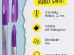 ONLINE® magiXX Classic Gelschreiber 0.7 mm, Schreibfarbe: Lila