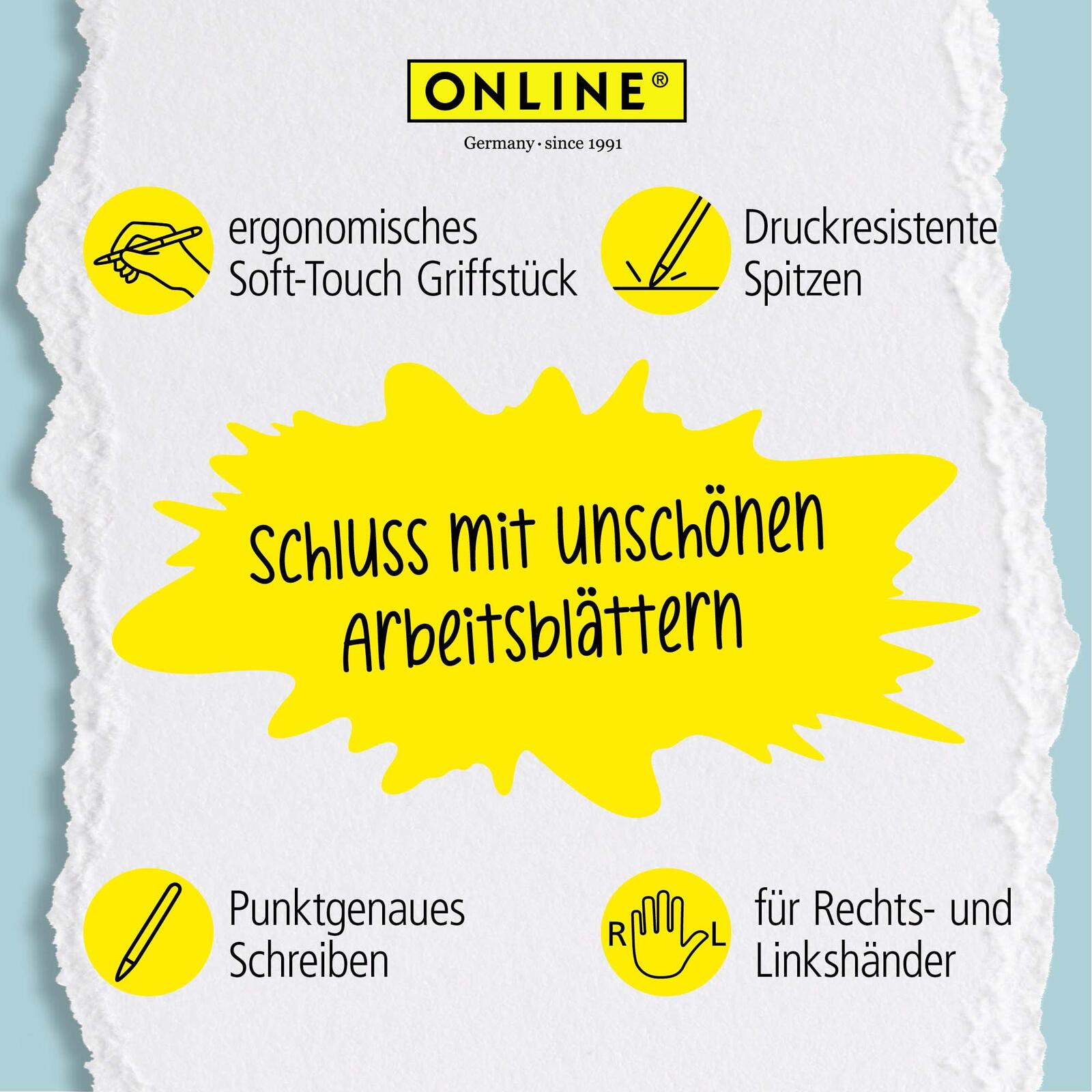 ONLINE® magiXX Classic Gelschreiber 0.7 mm, Schreibfarbe: Grün