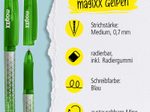 ONLINE® magiXX Classic Gelschreiber 0.7 mm, Schreibfarbe: Grün