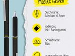ONLINE® magiXX Design Gelschreiber 0.7 mm, Schreibfarbe: Blau