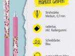 ONLINE® magiXX Design Gelschreiber 0.7 mm, Schreibfarbe: Blau