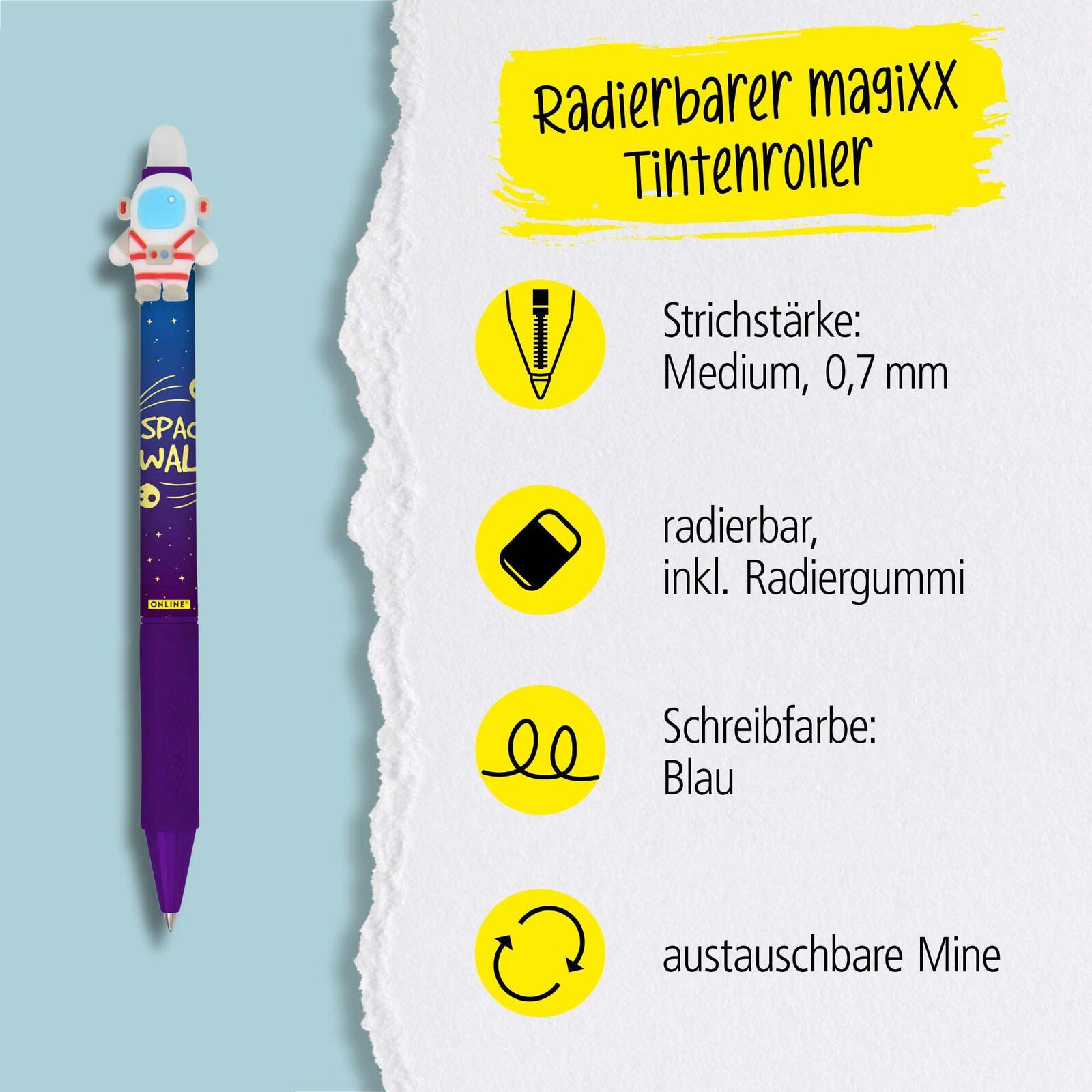 ONLINE® magiXX Fun Gelschreiber 0.7 mm, Schreibfarbe: Blau