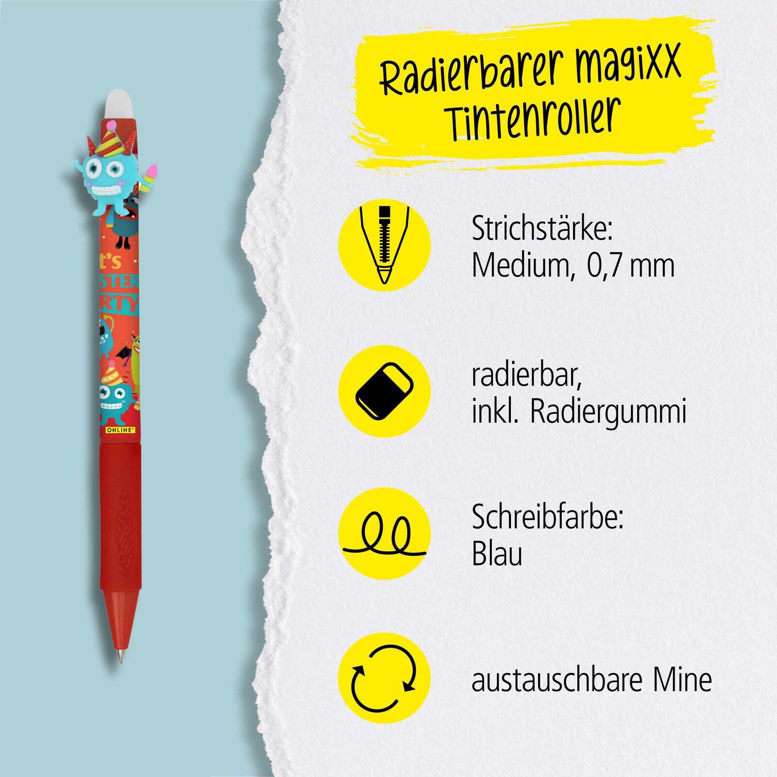 ONLINE® magiXX Fun Gelschreiber 0.7 mm, Schreibfarbe: Blau