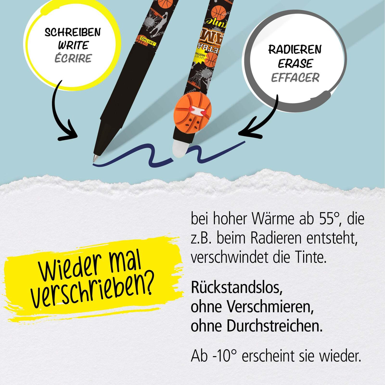 ONLINE® magiXX Fun Animals Gelschreiber 0.7 mm, Schreibfarbe: Blau
