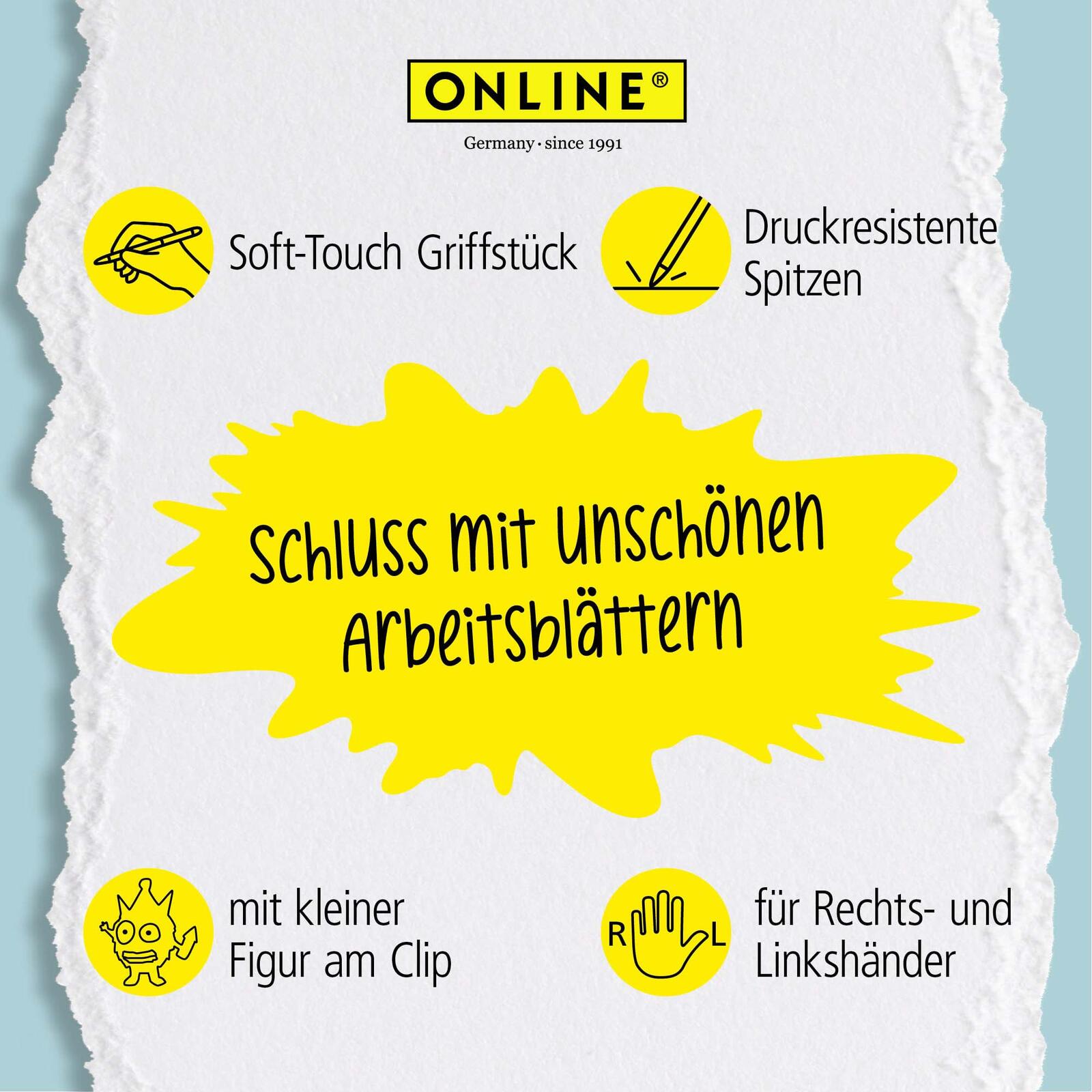 ONLINE® magiXX Fun Dreams Gelschreiber 0.7 mm, Schreibfarbe: Blau