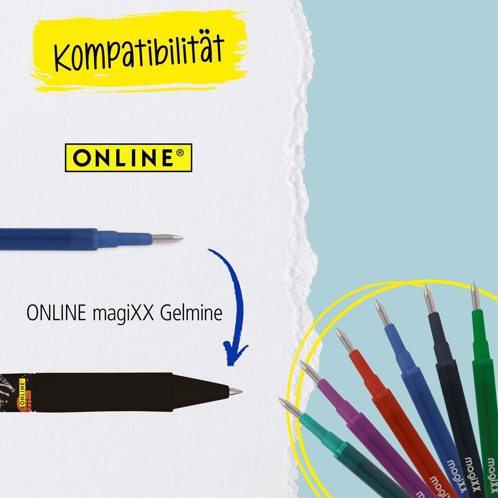 ONLINE® magiXX Fun Dreams Gelschreiber 0.7 mm, Schreibfarbe: Blau