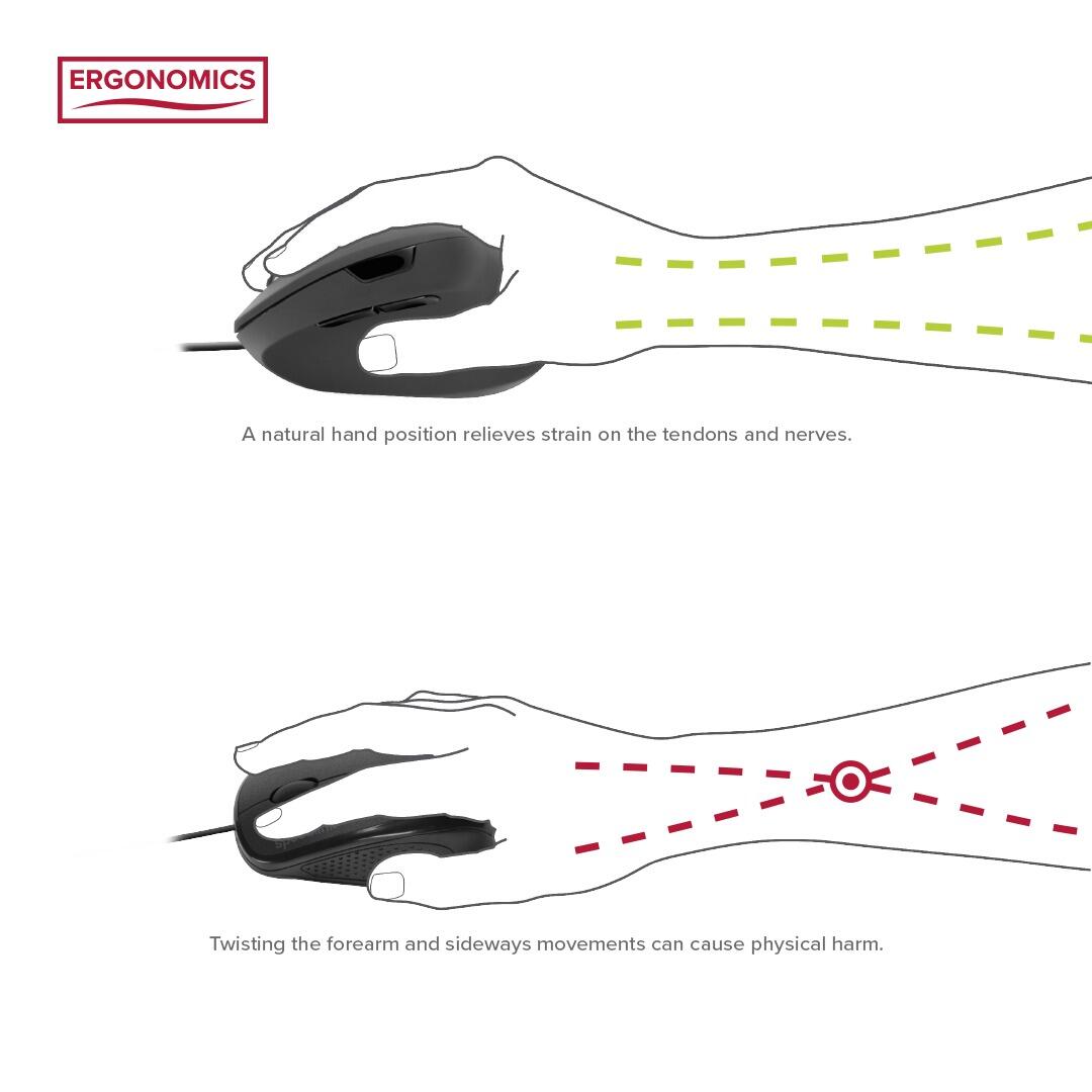 Speedlink PIAVO Ergonomic Vertical Wireless Maus, schwarz