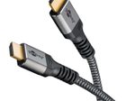goobay HDMI 2.0 Kabel 0,5 m grau, schwarz, 1 St.