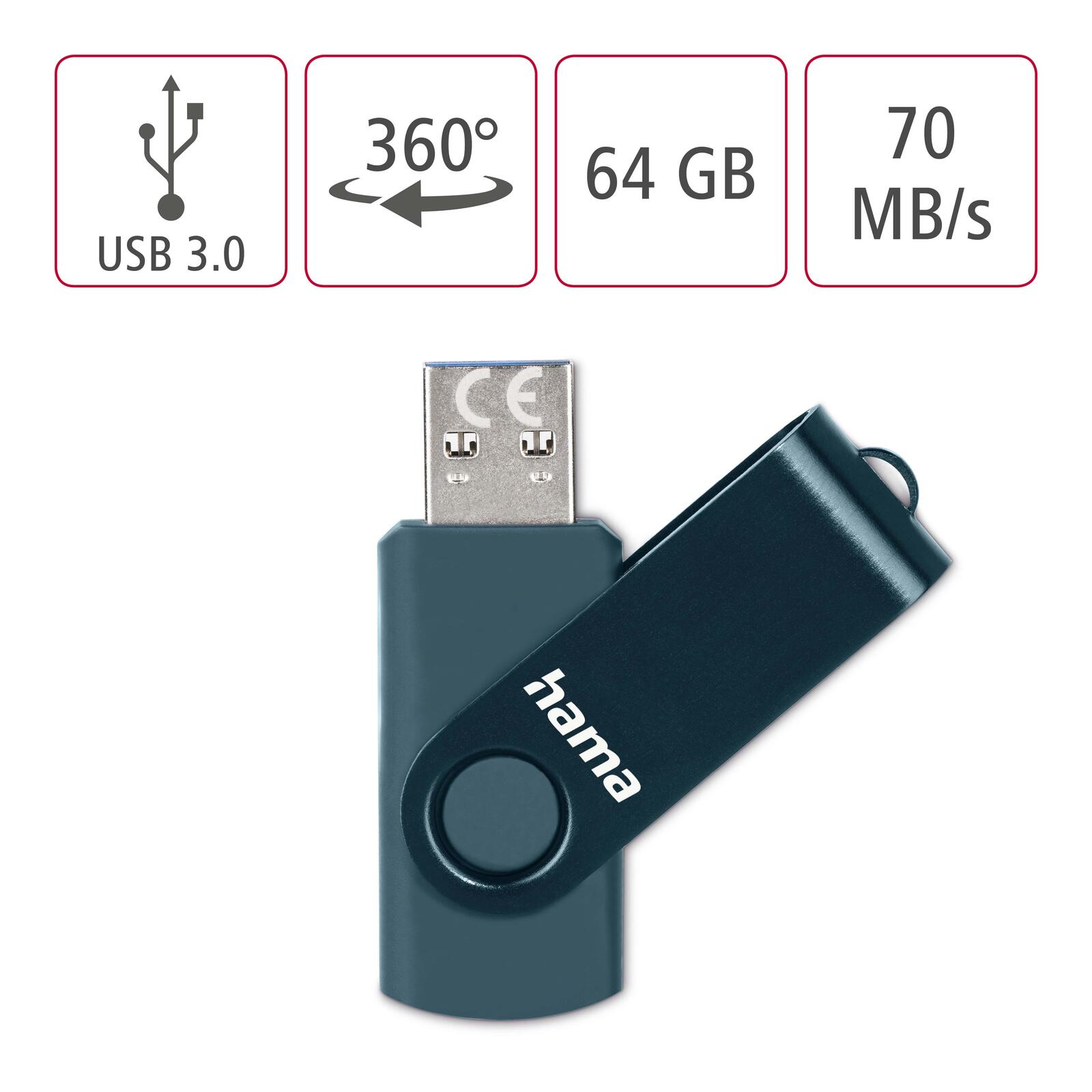 hama USB-Stick Rotate 64GB
