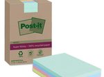 Post-it® Haftnotizen Super Sticky Recycling Notes, farbsortiert, 45 Blatt