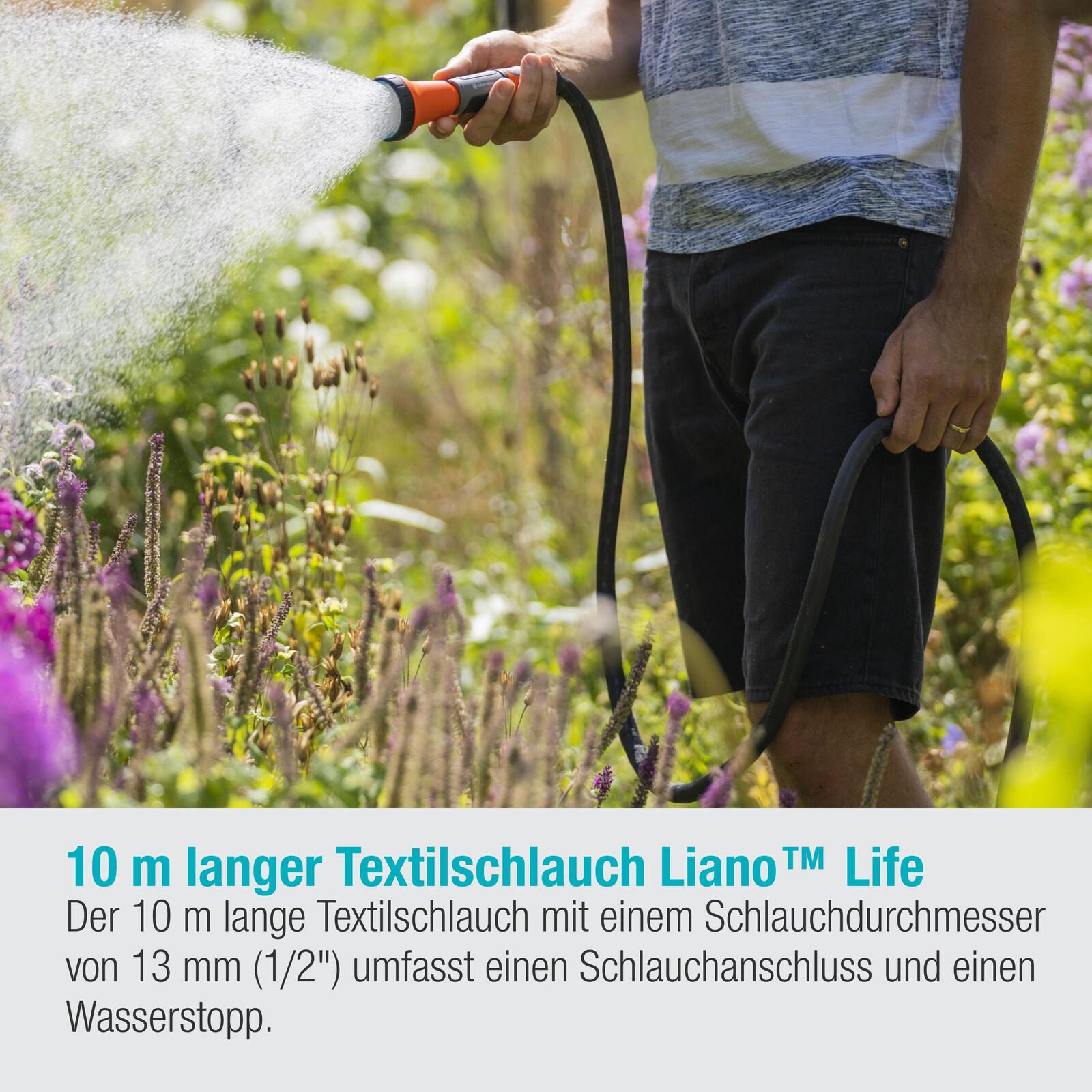 GARDENA Gartenschlauch Life 1/2" Set