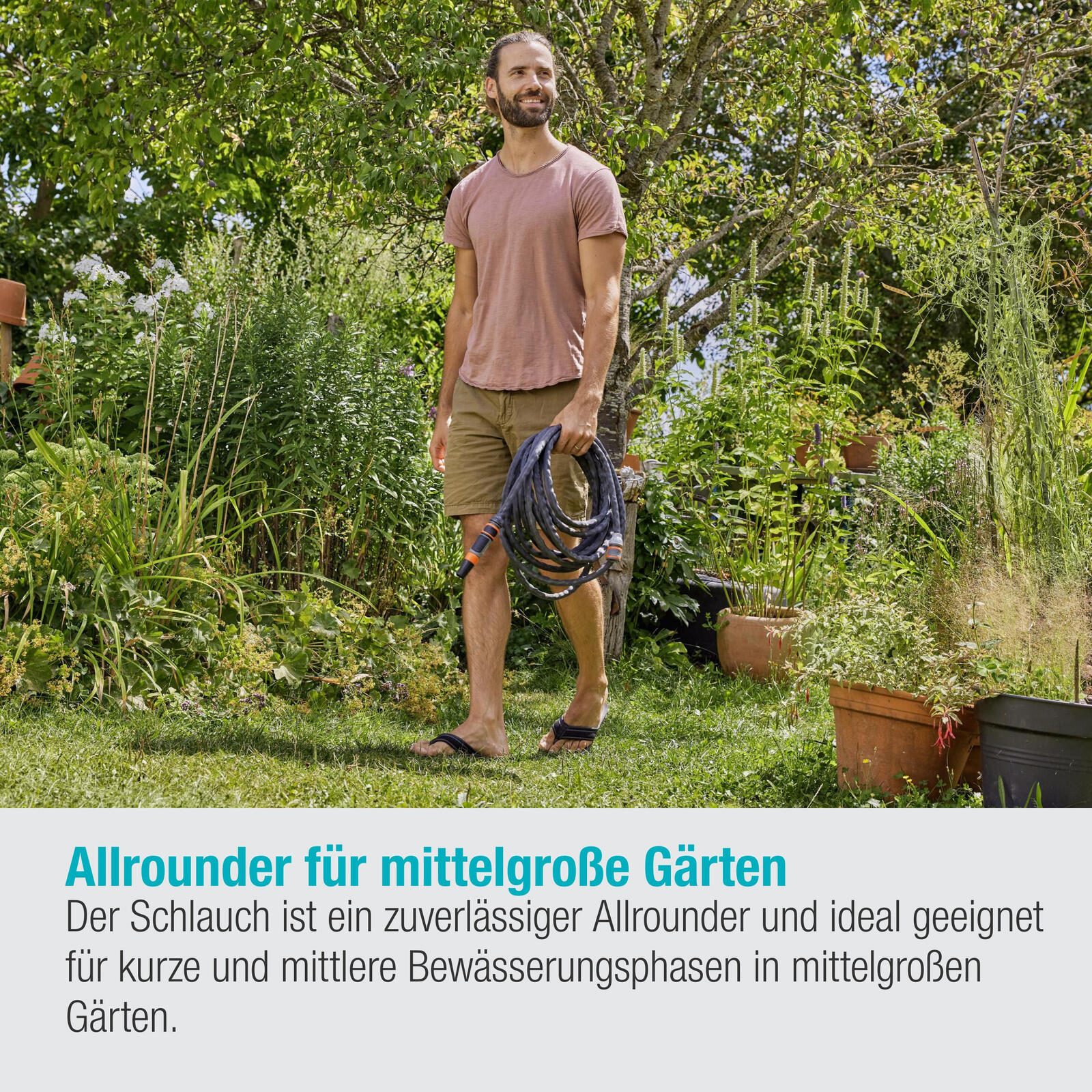 GARDENA Gartenschlauch Life 1/2" Set
