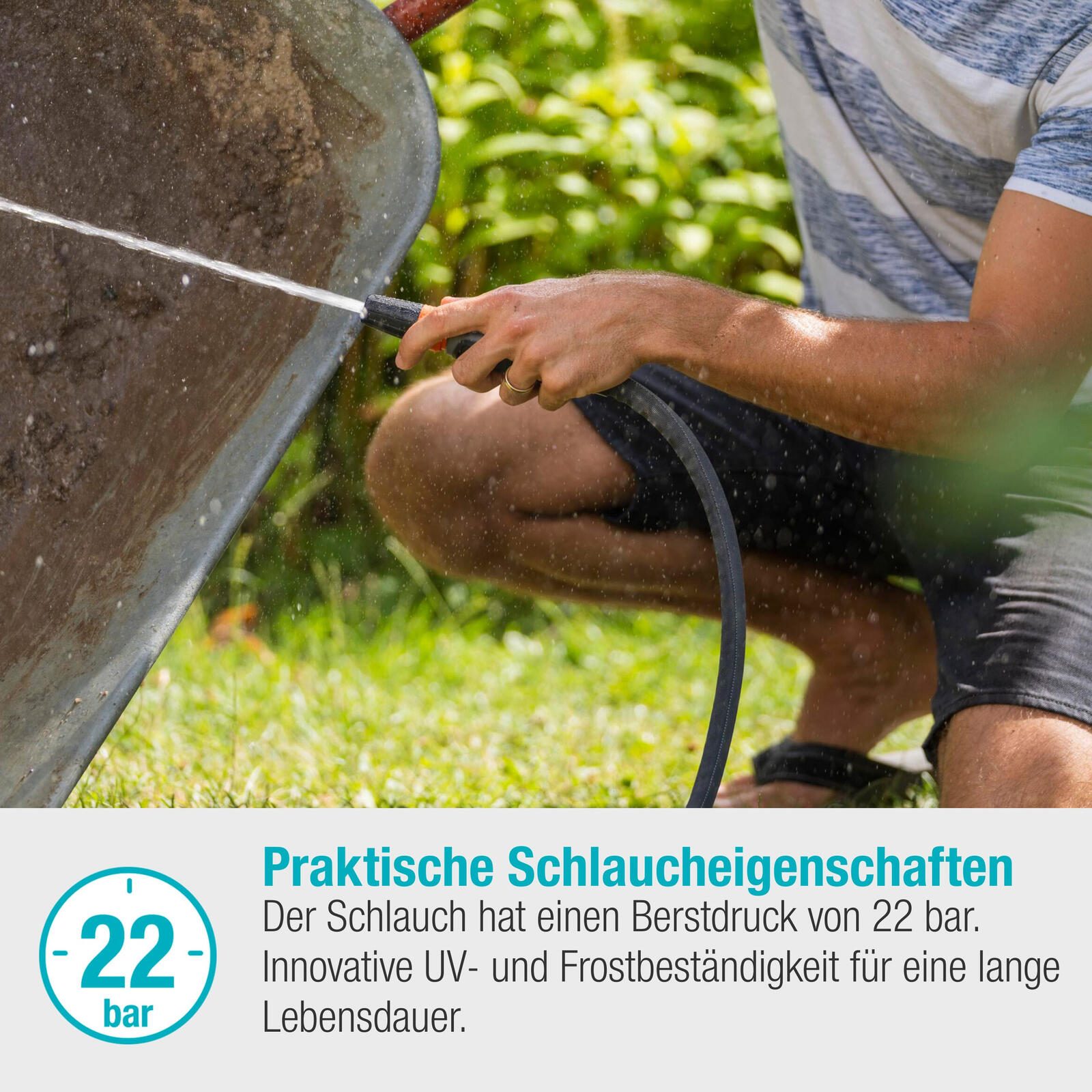 GARDENA Gartenschlauch Life 1/2" Set