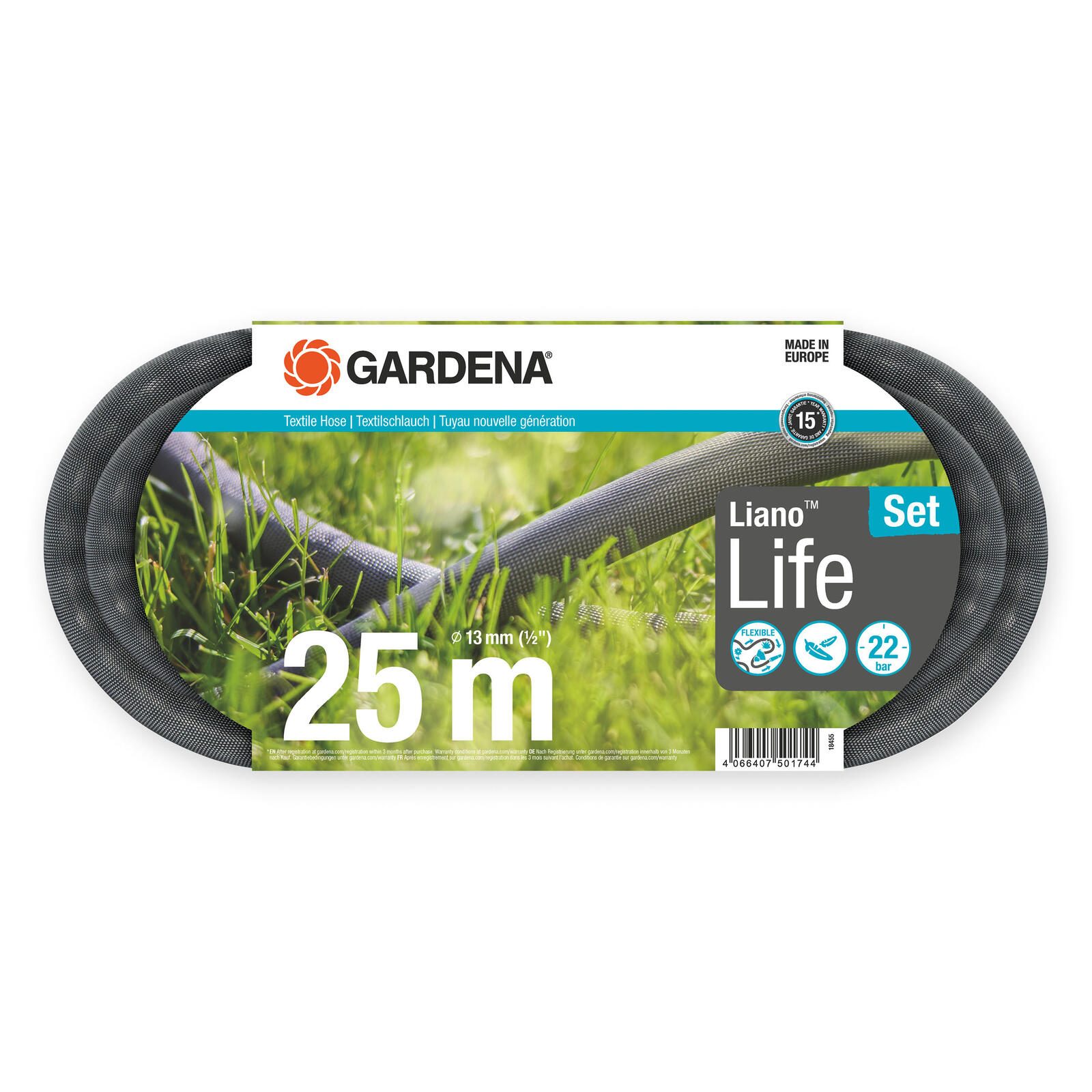 GARDENA Gartenschlauch Life 1/2" Set