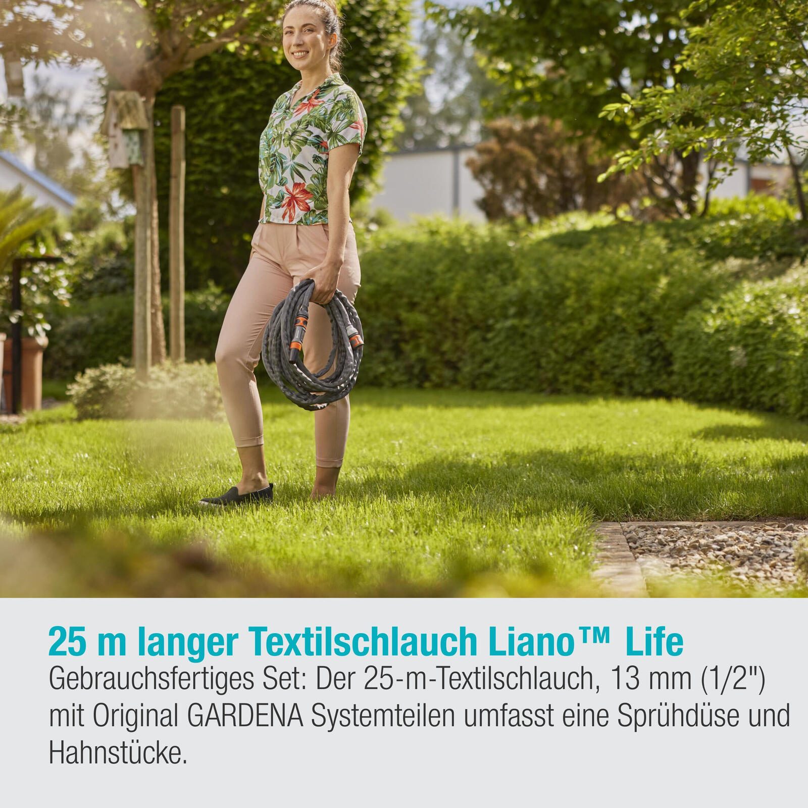 GARDENA Gartenschlauch Life 1/2" Set