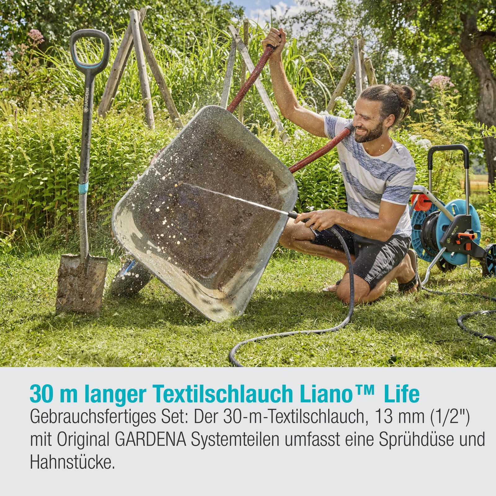 GARDENA Gartenschlauch Life 1/2" Set
