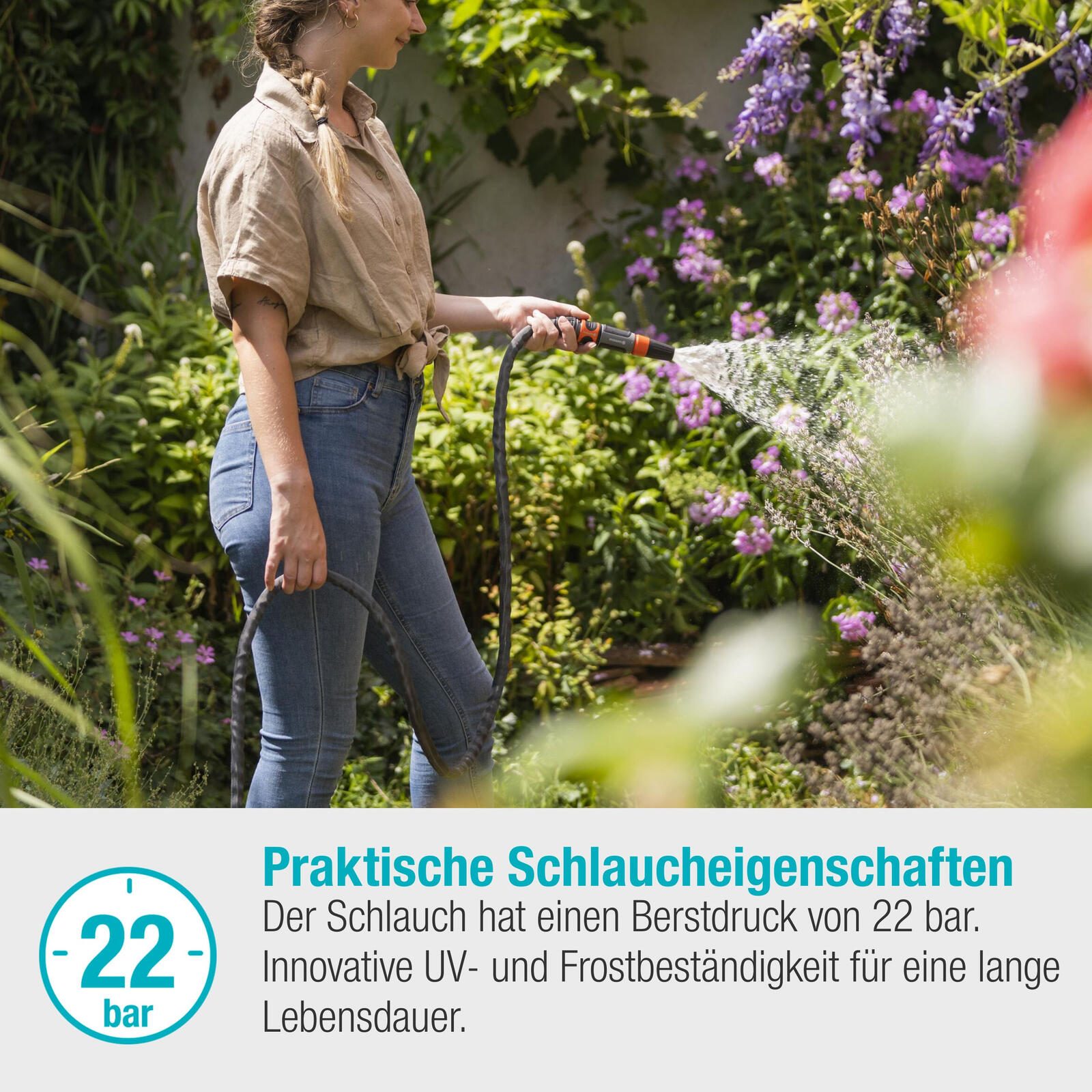 GARDENA Gartenschlauch Life 1/2" Set