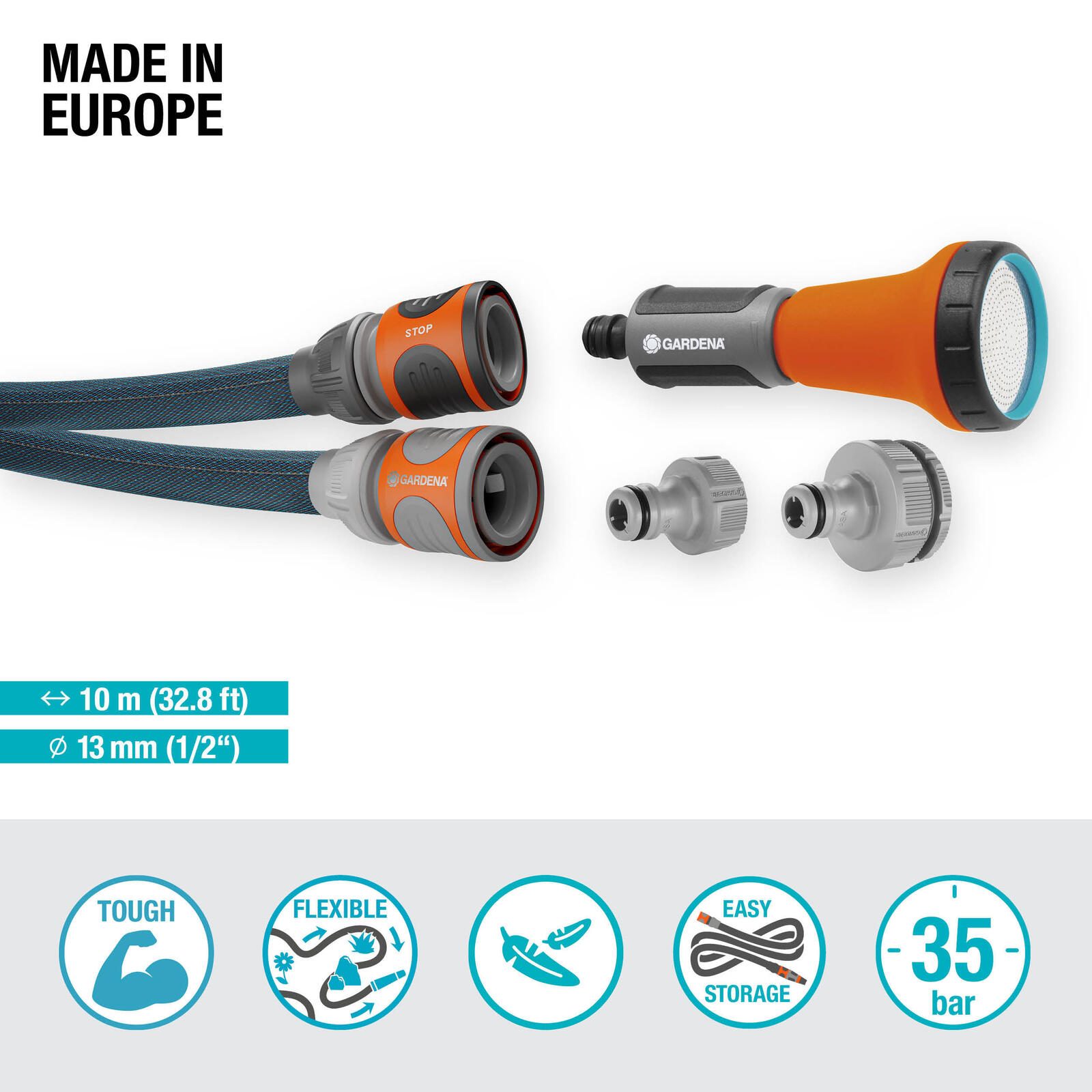 GARDENA Gartenschlauch Xtreme 1/2" Set