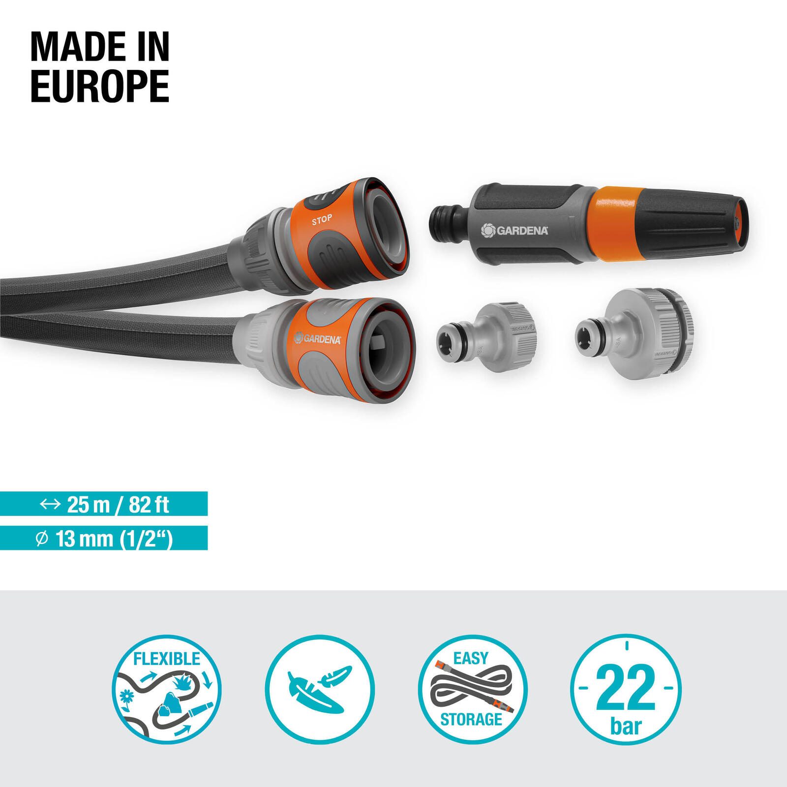 GARDENA Gartenschlauch Xtreme 1/2" Set