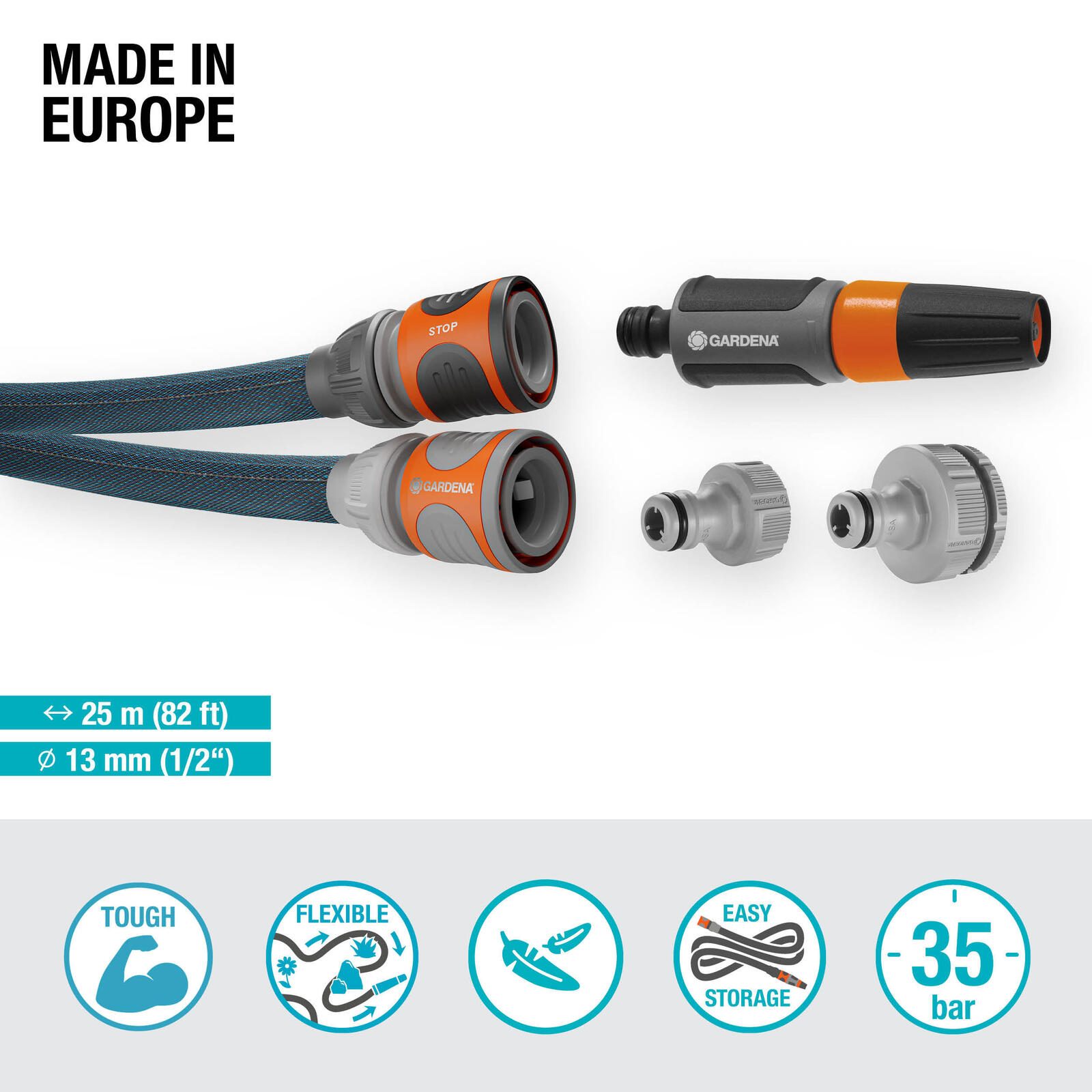 GARDENA Gartenschlauch Xtreme 1/2" Set