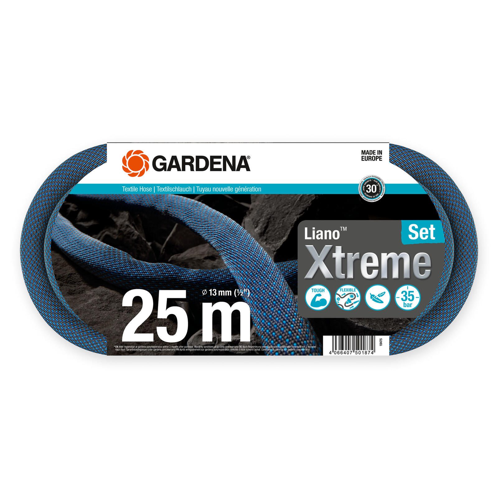 GARDENA Gartenschlauch Xtreme 1/2" Set