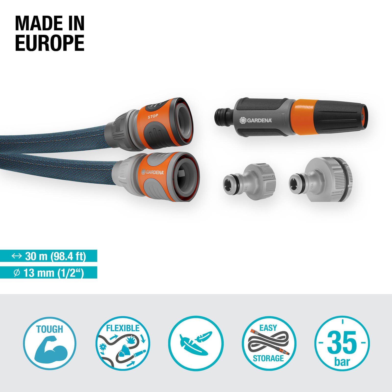 GARDENA Gartenschlauch Xtreme 1/2" Set