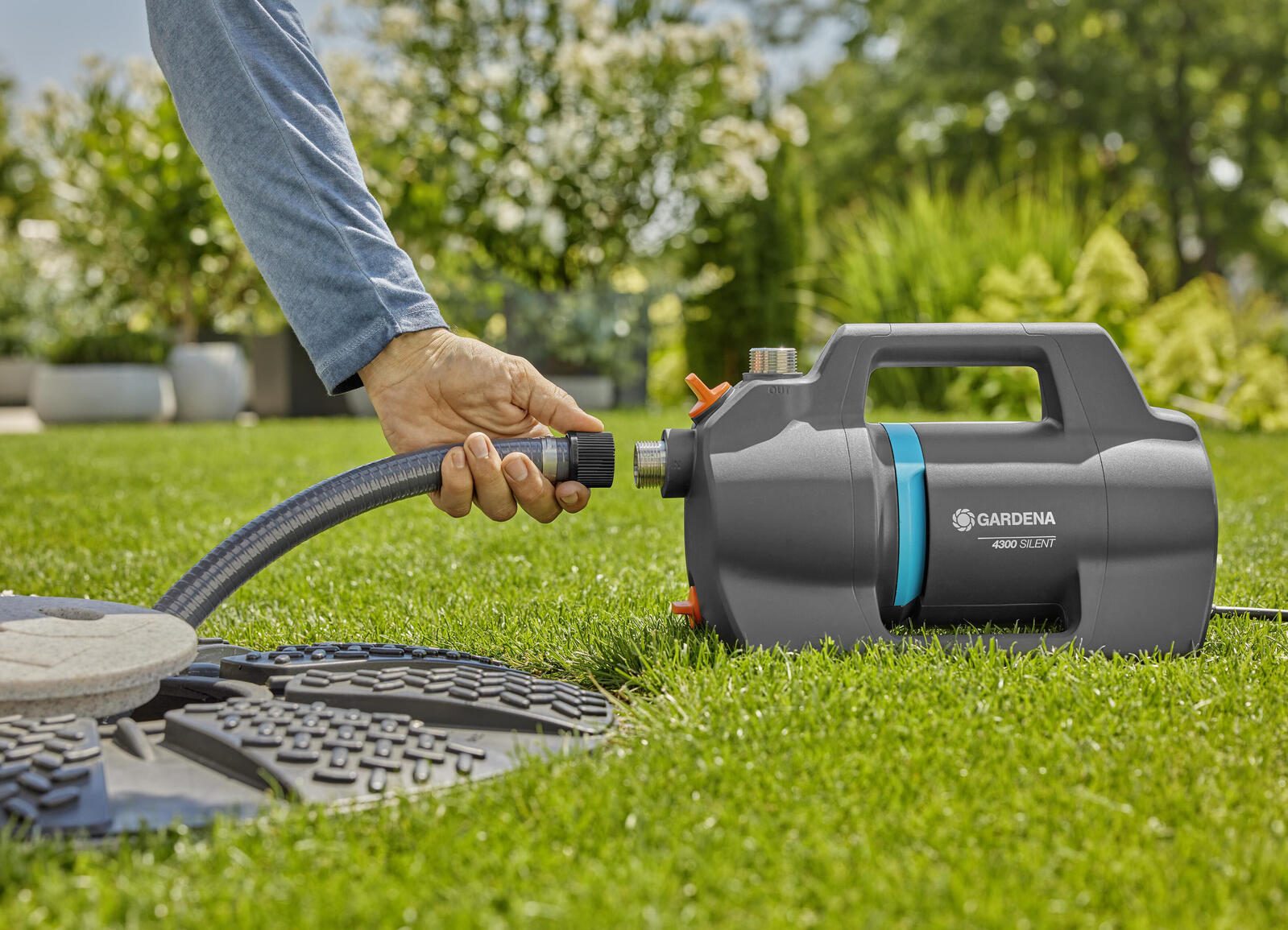 GARDENA Gartenpumpe 4300 Silent