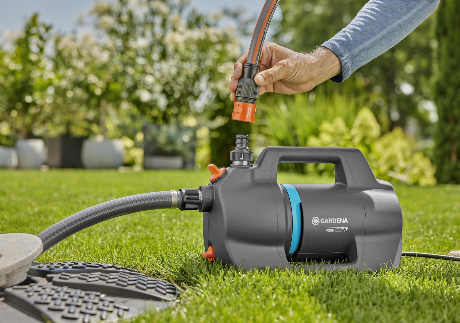 GARDENA Gartenpumpe 4300 Silent