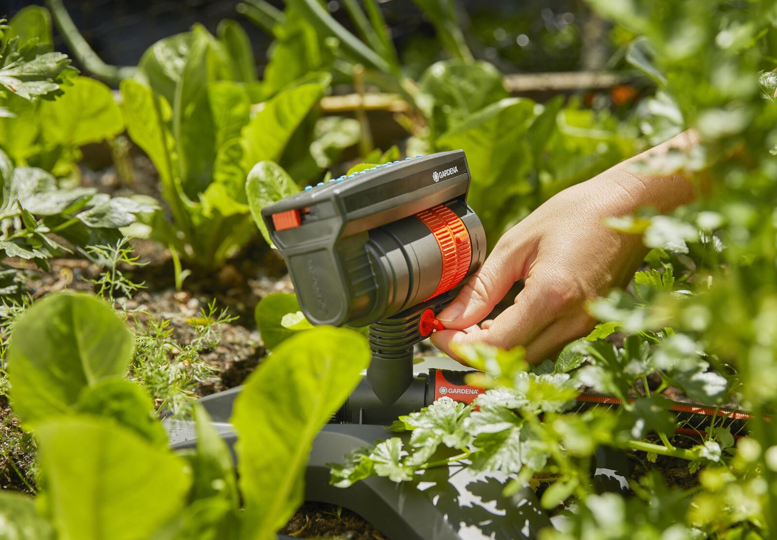 GARDENA Kreis- und Viereckregner AquaZoom compact