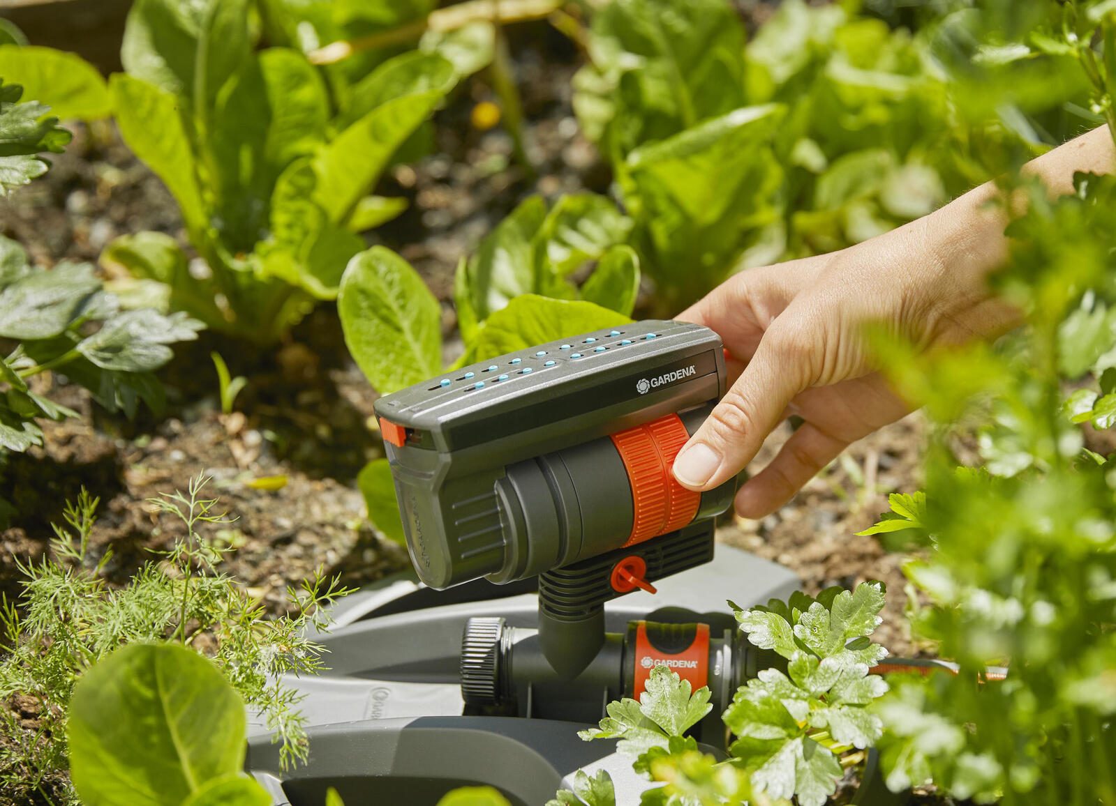 GARDENA Kreis- und Viereckregner AquaZoom compact