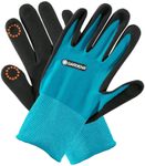 GARDENA Gartenhandschuhe 42% Polyester, 55% Nitril, 3% Elasthan, Nitrilbeschichtung der Handflächen 9 anthrazit, türkis