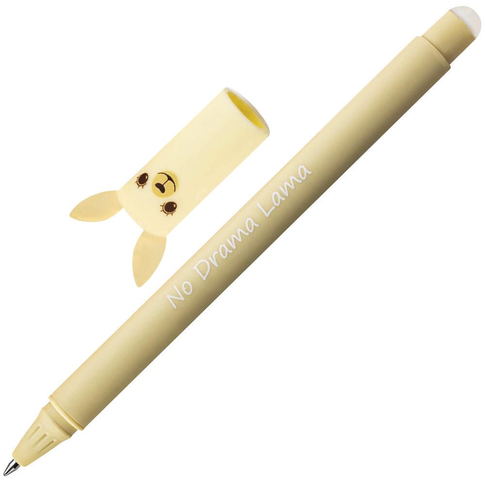 EBERHARD FABER Animal Erase it! Lama Gelschreiber 0.7 mm, Schreibfarbe: Blau