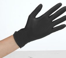 Meditrade® Einmalhandschuhe Nitril® black L schwarz