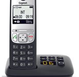 Gigaset A690A Schnurloses Telefon mit Anrufbeantworter schwarz