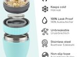 Milu Müsli-Becher-Set (3-tlg.) - türkis
