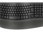 Logitech ergonomische Tastatur kabellos Logi Tastatur Wave Keys schw. schwarz