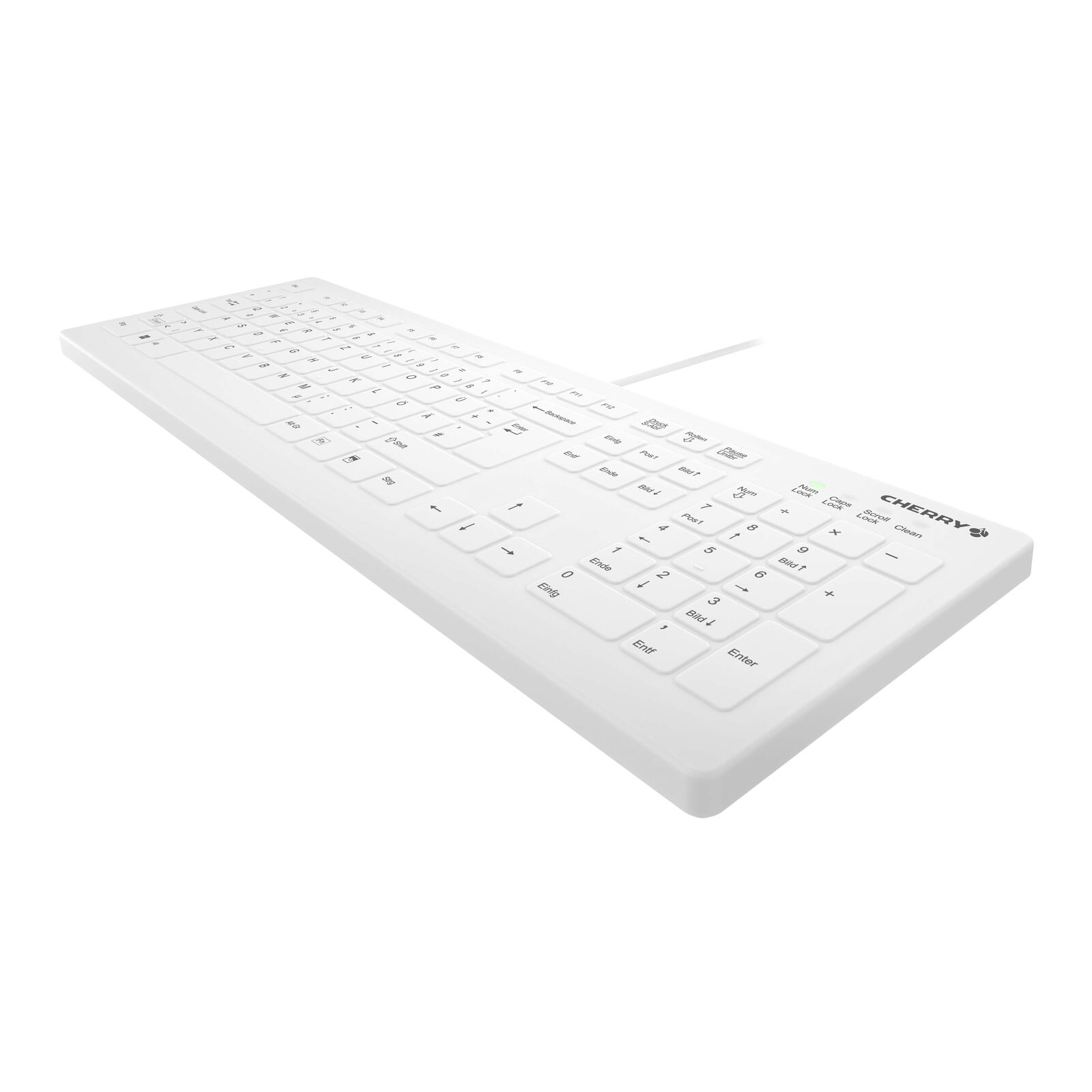 Cherry Hygiene-Tastatur kabelgebunden AK-C8112  weiß