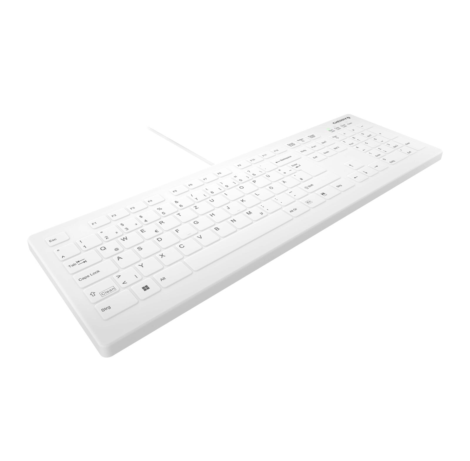 Cherry Hygiene-Tastatur kabelgebunden AK-C8112  weiß